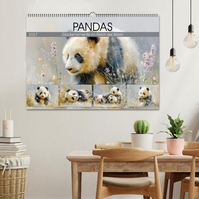 Pandas. Glücksmomente im Reich der Bären (CALVENDO Wandkalender 2027)