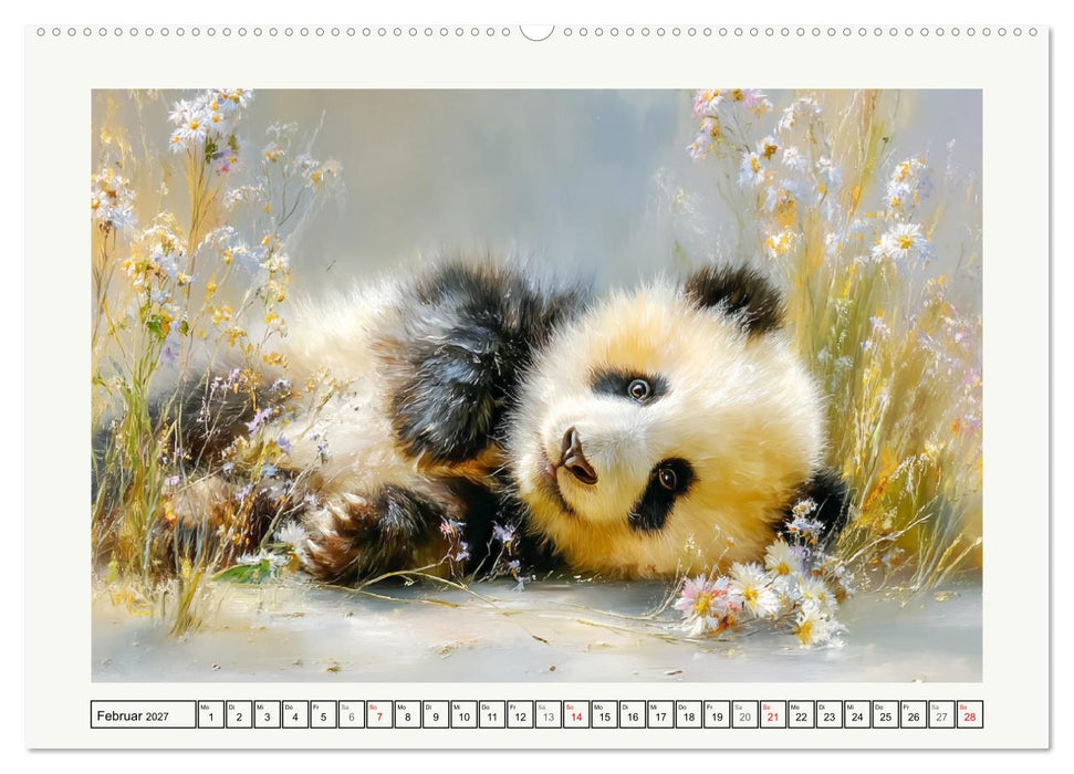 Pandas. Glücksmomente im Reich der Bären (CALVENDO Wandkalender 2027)