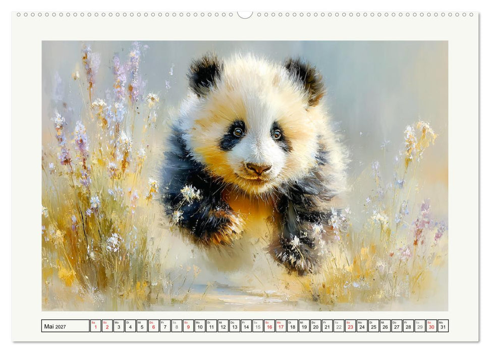 Pandas. Glücksmomente im Reich der Bären (CALVENDO Wandkalender 2027)