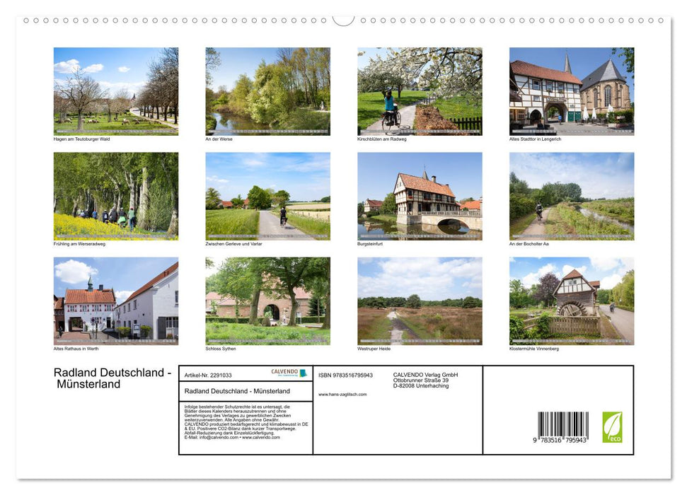 Radland Deutschland - Münsterland (CALVENDO Premium Wandkalender 2027)