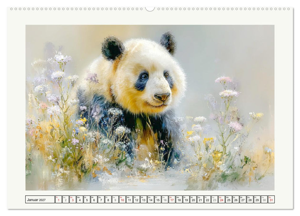 Pandas. Glücksmomente im Reich der Bären (CALVENDO Premium Wandkalender 2027)