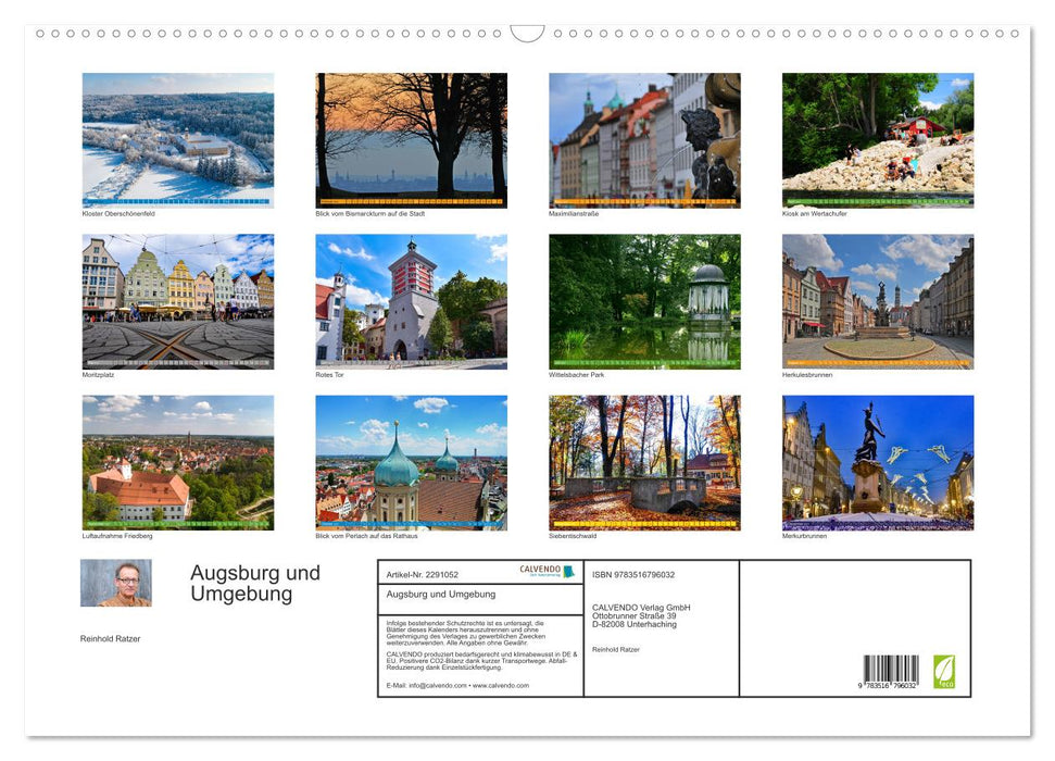 Augsburg und Umgebung (CALVENDO Wandkalender 2027)
