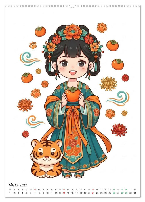 Chinesische Tierkreiskinder (CALVENDO Wandkalender 2027)