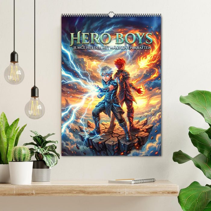 Hero Boys - Junge Helden mit mächtigen Kräften (CALVENDO Wandkalender 2027)