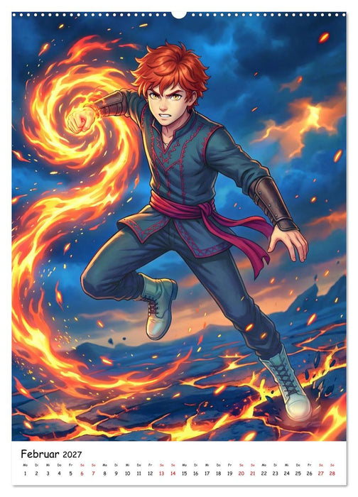 Hero Boys - Junge Helden mit mächtigen Kräften (CALVENDO Wandkalender 2027)