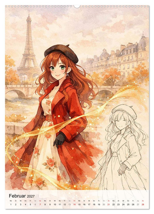 Anime Weltreise (CALVENDO Wandkalender 2027)