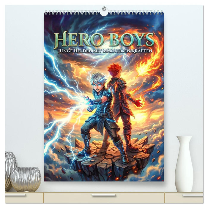 Hero Boys - Junge Helden mit mächtigen Kräften (CALVENDO Premium Wandkalender 2027)