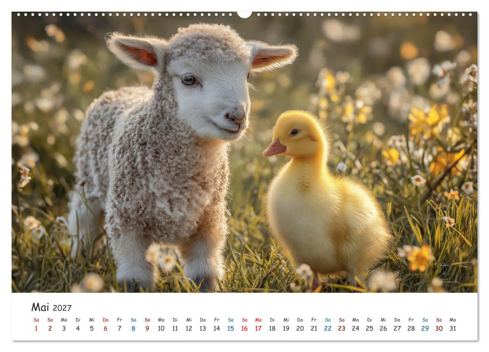 Wenn Tiere Freunde werden (CALVENDO Wandkalender 2027)