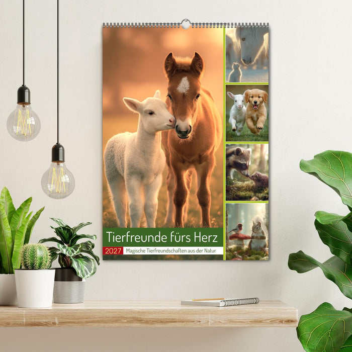Tierfreunde fürs Herz (CALVENDO Wandkalender 2027)