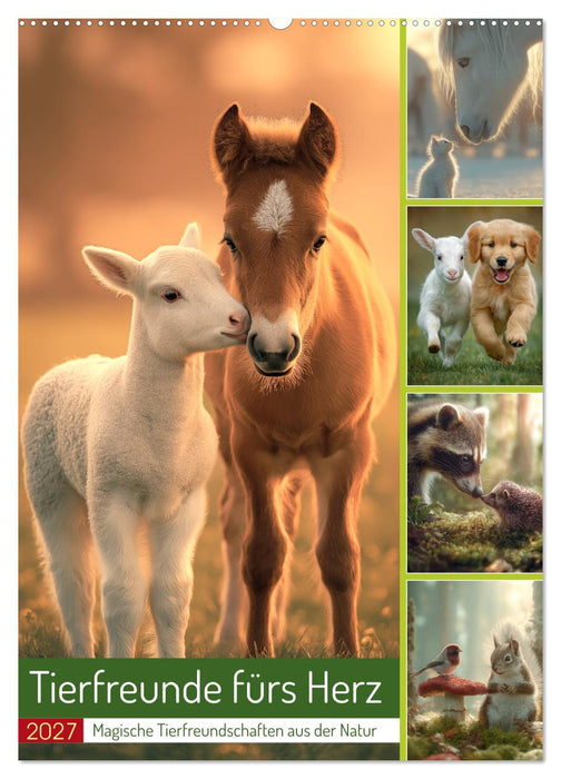 Tierfreunde fürs Herz (CALVENDO Wandkalender 2027)