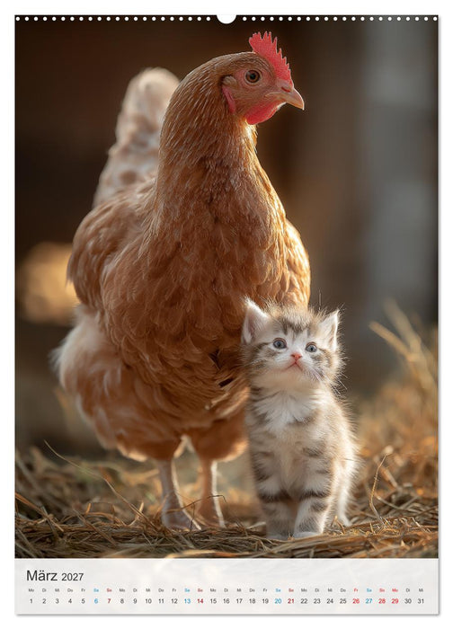 Tierfreunde fürs Herz (CALVENDO Wandkalender 2027)