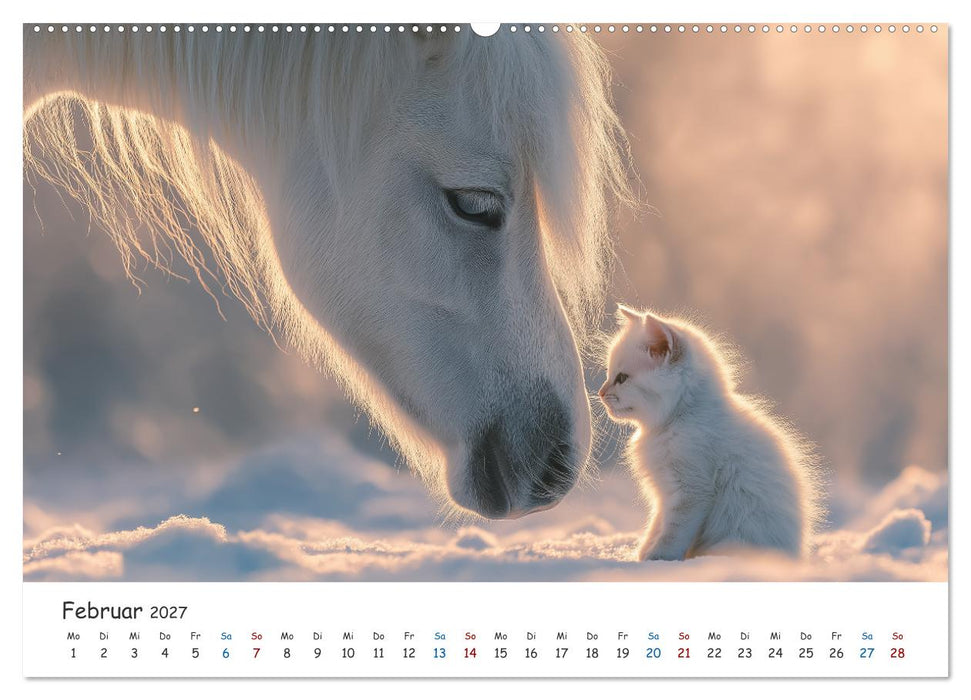 Wenn Tiere Freunde werden (CALVENDO Premium Wandkalender 2027)