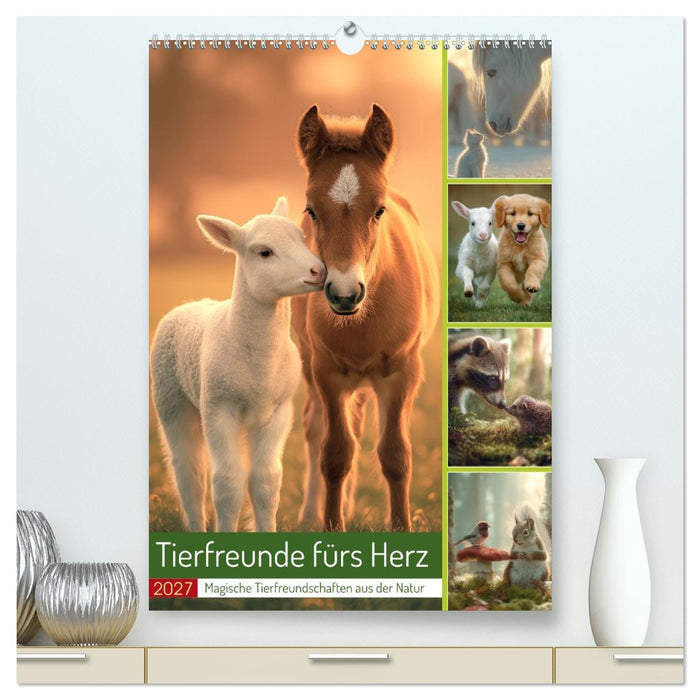 Tierfreunde fürs Herz (CALVENDO Premium Wandkalender 2027)