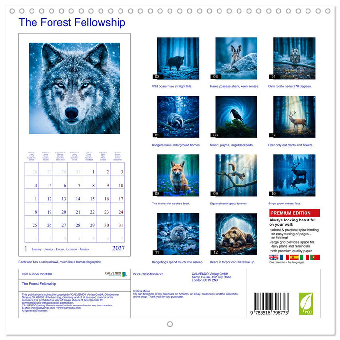 The Forest Fellowship (CALVENDO Monthly Calendar 2027)