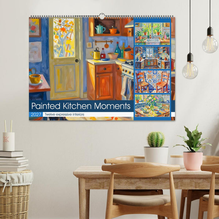 Painted Kitchen Moments - Twelve expressive interiors (CALVENDO Monthly Calendar 2027)