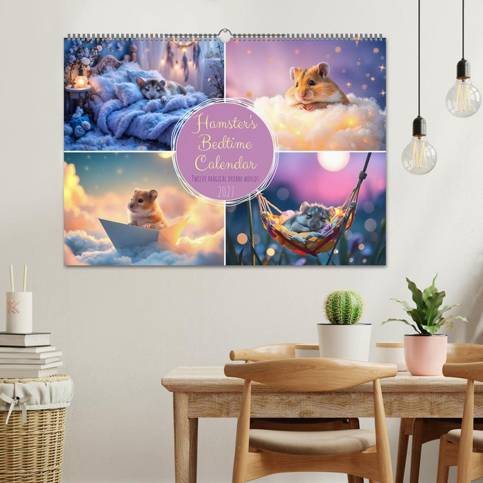 Hamster's Bedtime Calendar - Twelve magical dream worlds (CALVENDO Monthly Calendar 2027)