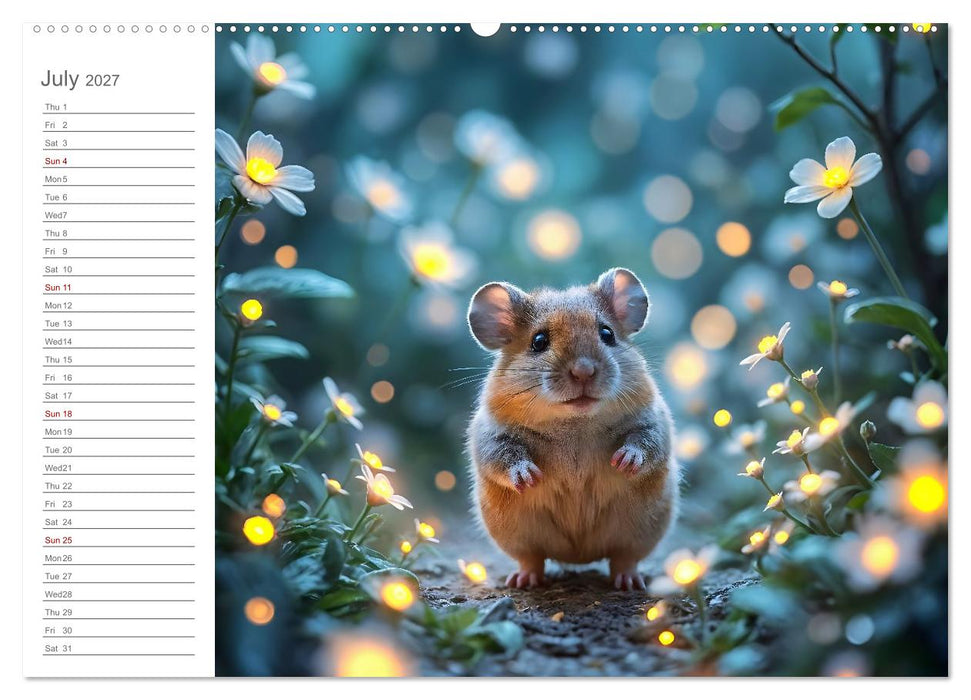Hamster's Bedtime Calendar - Twelve magical dream worlds (CALVENDO Premium-Calendar 2027)