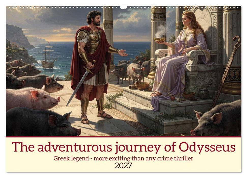 The adventurous journey of Odysseus (CALVENDO Monthly Calendar 2027)