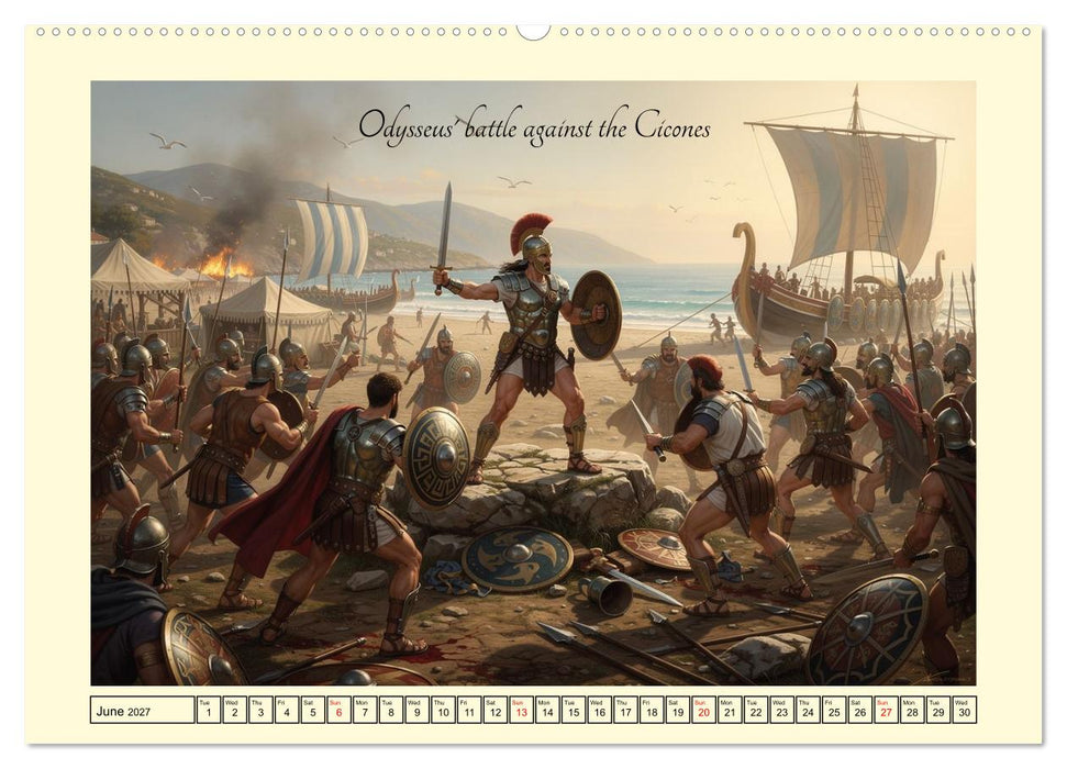 The adventurous journey of Odysseus (CALVENDO Monthly Calendar 2027)
