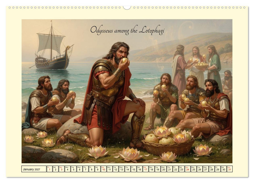 The adventurous journey of Odysseus (CALVENDO Premium-Calendar 2027)