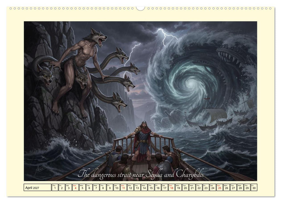 The adventurous journey of Odysseus (CALVENDO Premium-Calendar 2027)