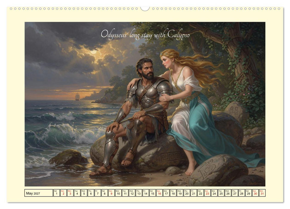 The adventurous journey of Odysseus (CALVENDO Premium-Calendar 2027)