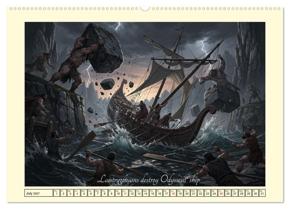 The adventurous journey of Odysseus (CALVENDO Premium-Calendar 2027)