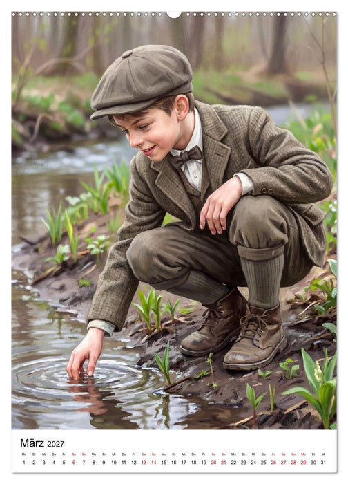 Jungen in der Belle Époque (CALVENDO Wandkalender 2027)