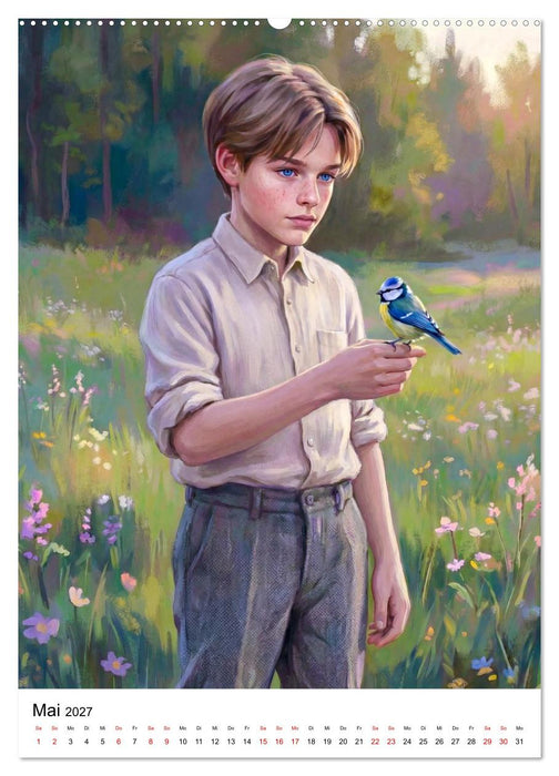 Jungen in der Belle Époque (CALVENDO Wandkalender 2027)