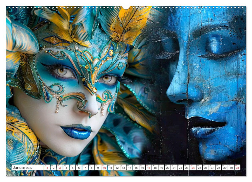 Geheimnis hinter der Maske (CALVENDO Wandkalender 2027)