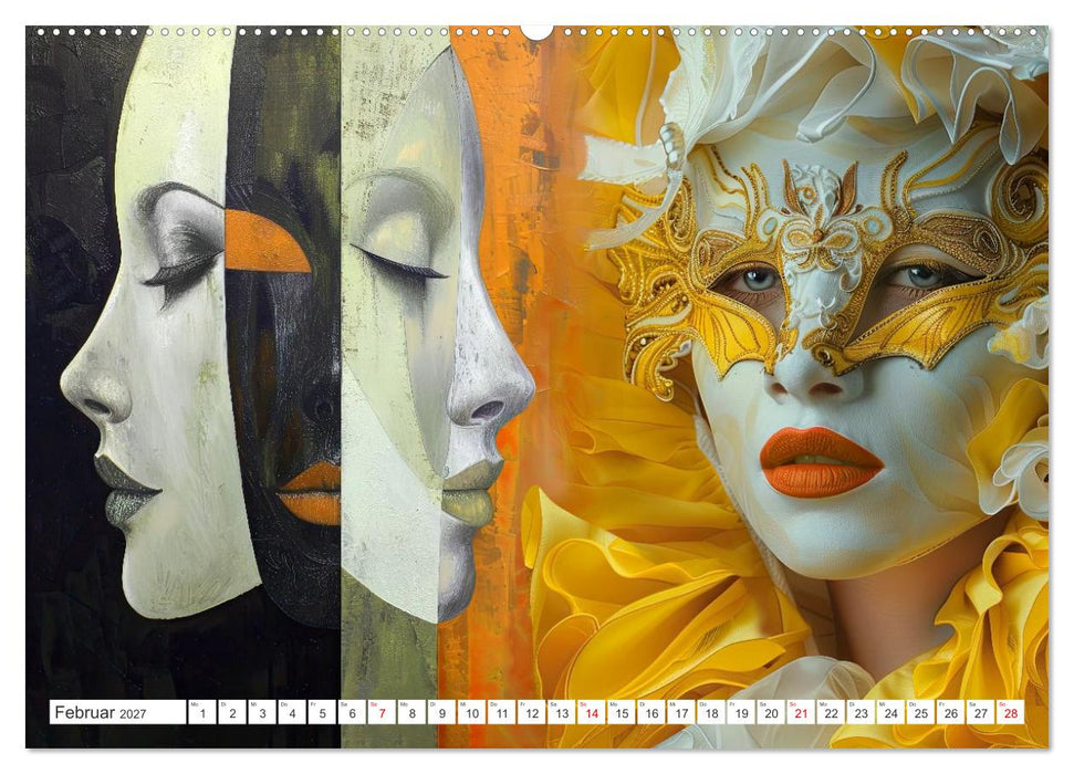 Geheimnis hinter der Maske (CALVENDO Wandkalender 2027)