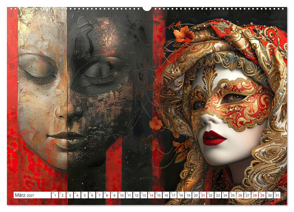 Geheimnis hinter der Maske (CALVENDO Wandkalender 2027)
