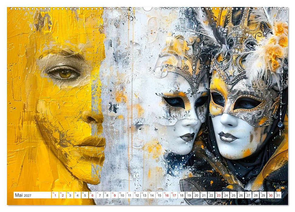Geheimnis hinter der Maske (CALVENDO Wandkalender 2027)