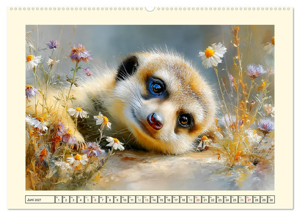 Erdmännchen. Kleine Helden der Savanne (CALVENDO Wandkalender 2027)