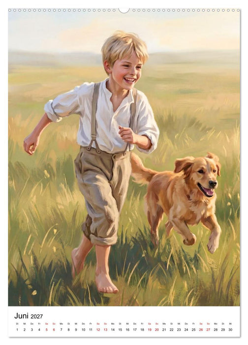 Jungen in der Belle Époque (CALVENDO Premium Wandkalender 2027)