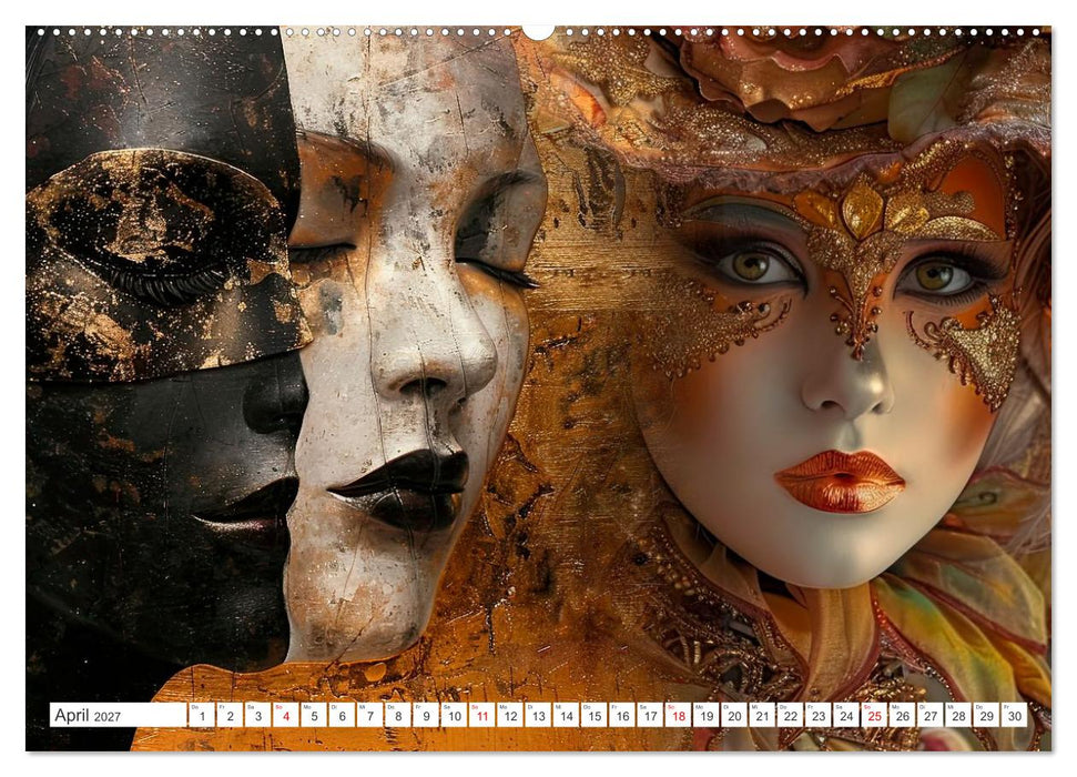 Geheimnis hinter der Maske (CALVENDO Premium Wandkalender 2027)