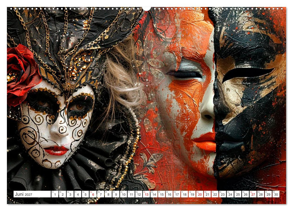 Geheimnis hinter der Maske (CALVENDO Premium Wandkalender 2027)