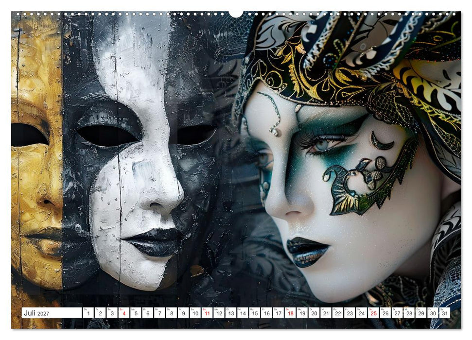 Geheimnis hinter der Maske (CALVENDO Premium Wandkalender 2027)