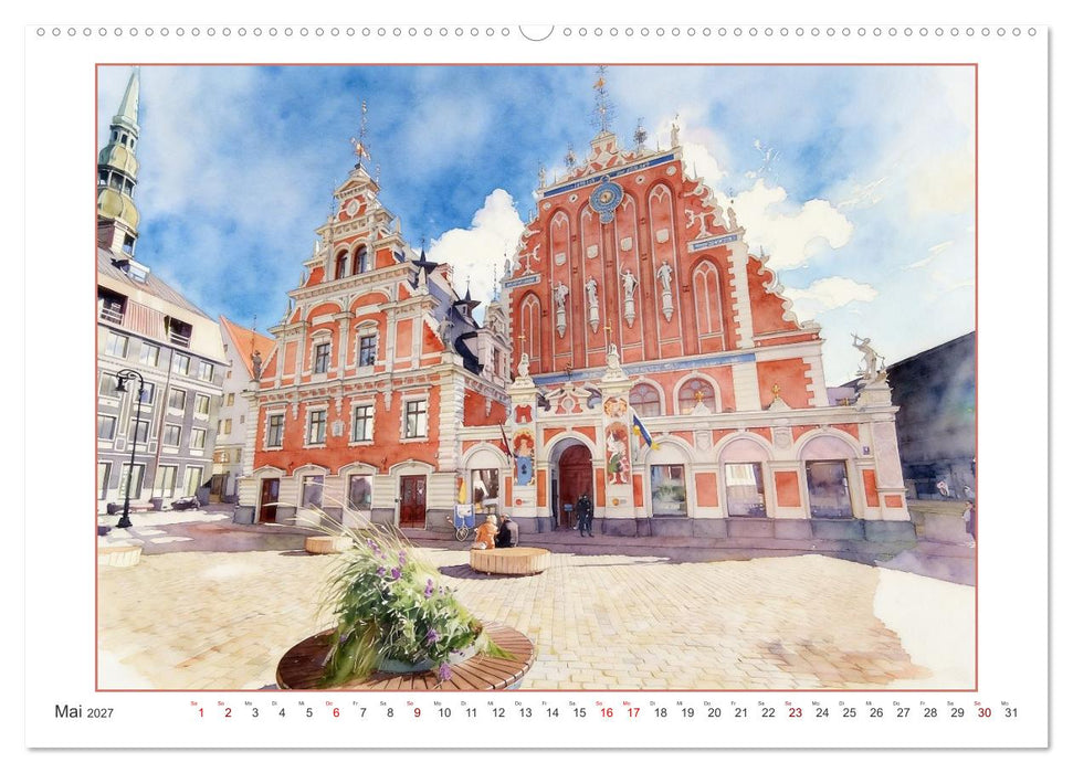 Hauptstadtreise durch's Baltikum (CALVENDO Premium Wandkalender 2027)