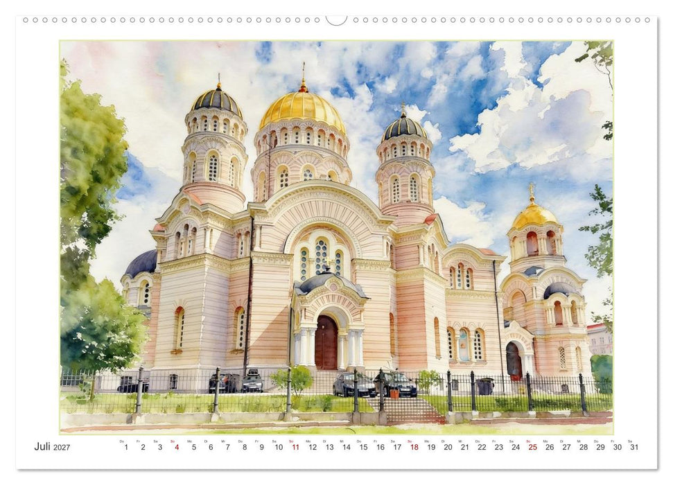 Hauptstadtreise durch's Baltikum (CALVENDO Premium Wandkalender 2027)