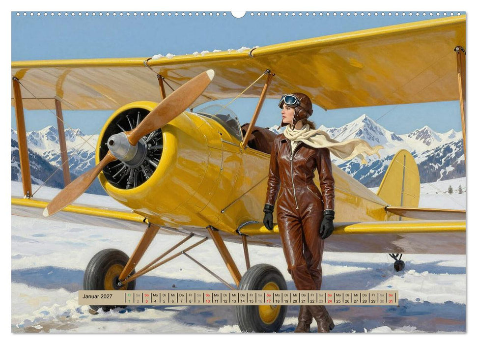 Lack und Leinwand – Flieger (CALVENDO Premium Wandkalender 2027)