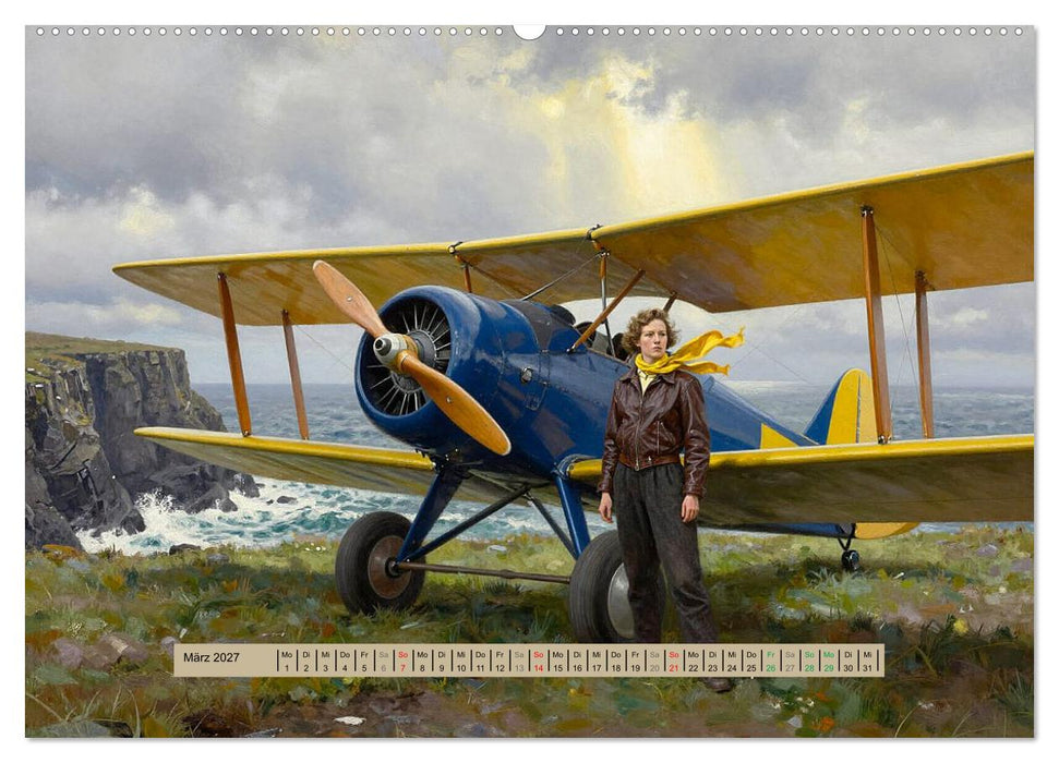 Lack und Leinwand – Flieger (CALVENDO Premium Wandkalender 2027)