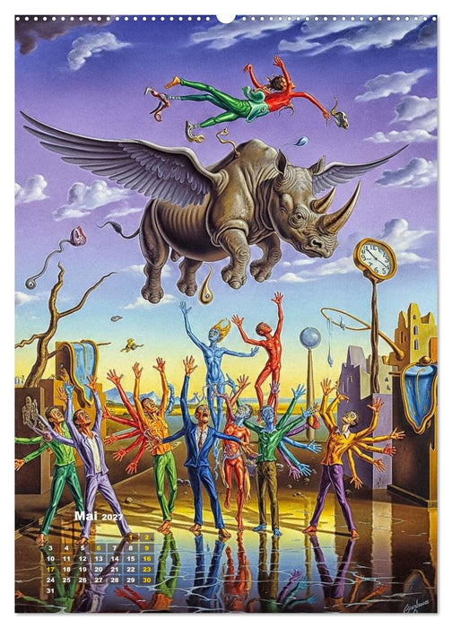 Dali und Magritte: zwei surreale Wirklichkeiten (CALVENDO Wandkalender 2027)
