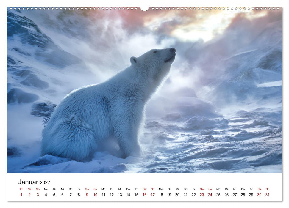 Könige des Nordens - Begegnungen mit Eisbären (CALVENDO Wandkalender 2027)