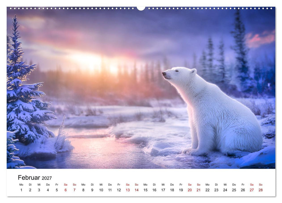 Könige des Nordens - Begegnungen mit Eisbären (CALVENDO Wandkalender 2027)
