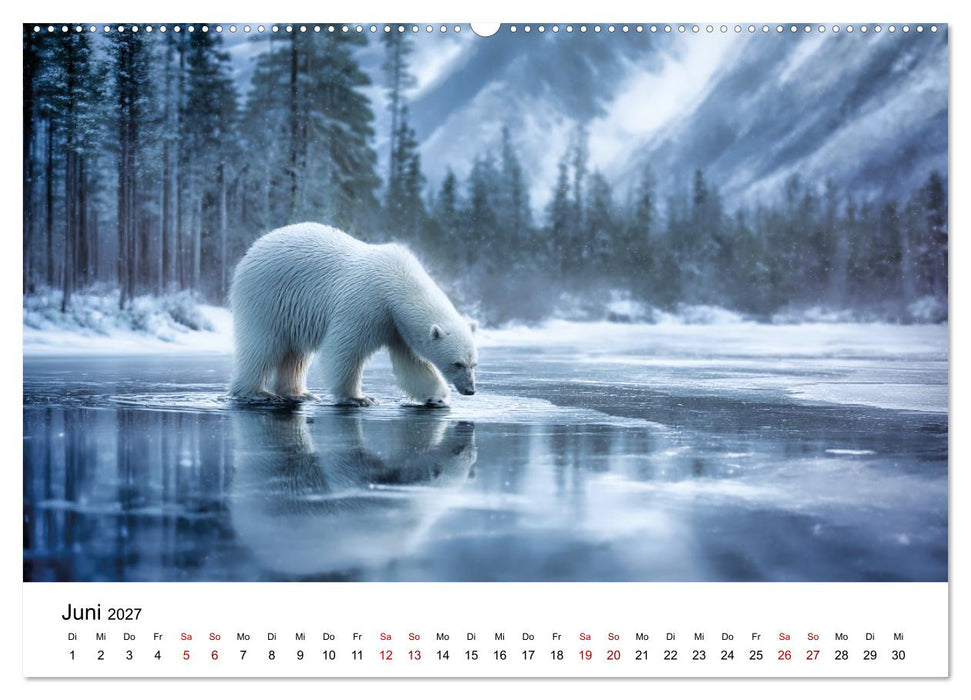 Könige des Nordens - Begegnungen mit Eisbären (CALVENDO Wandkalender 2027)