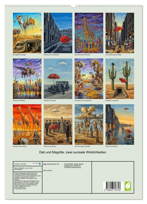 Dali und Magritte: zwei surreale Wirklichkeiten (CALVENDO Premium Wandkalender 2027)