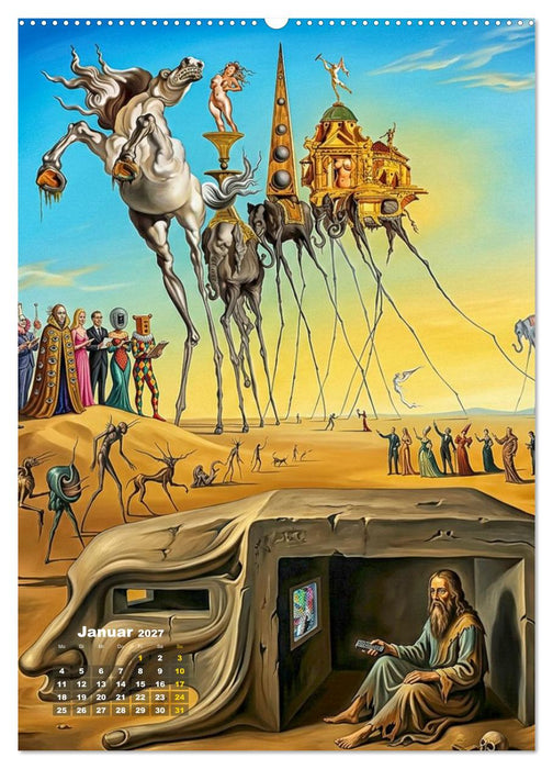 Dali und Magritte: zwei surreale Wirklichkeiten (CALVENDO Premium Wandkalender 2027)