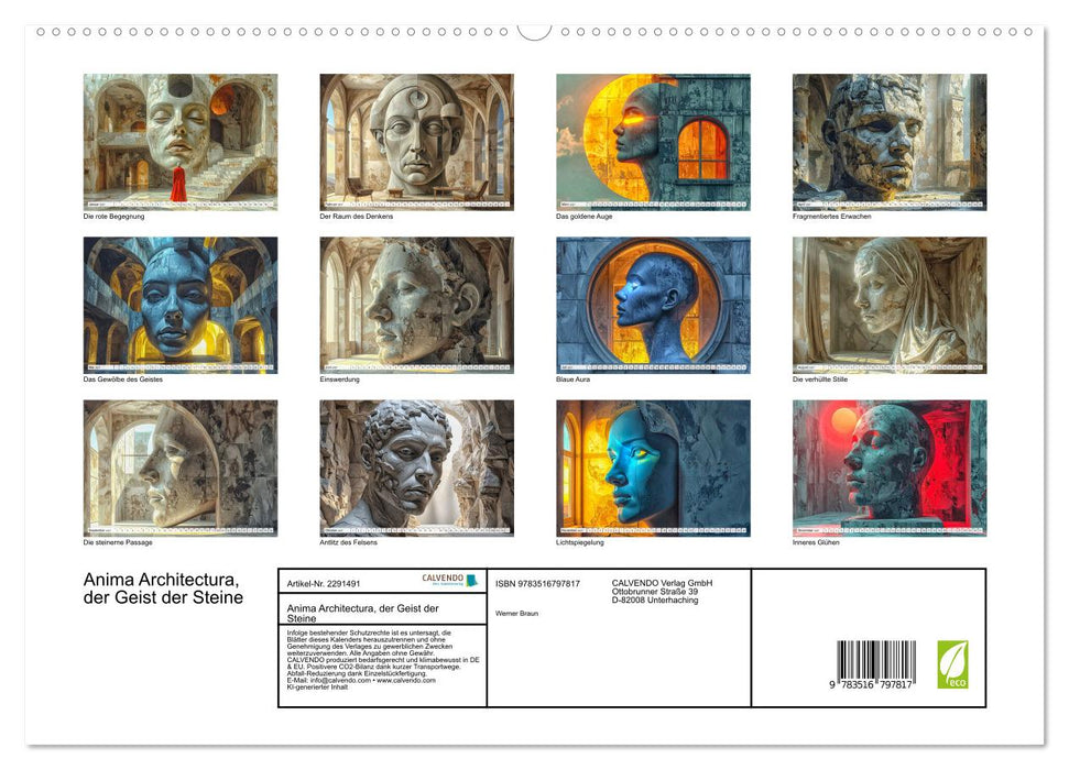 Anima Architectura, der Geist der Steine (CALVENDO Premium Wandkalender 2027)