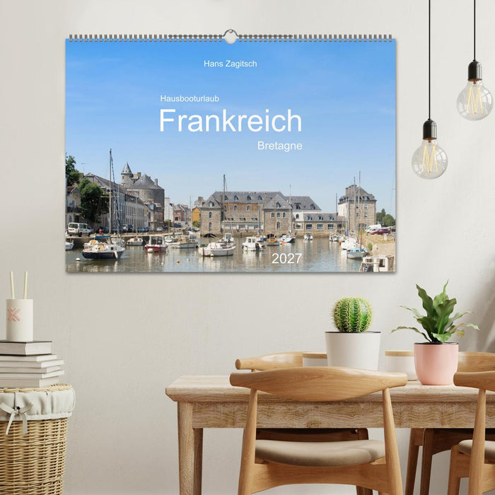 Hausbooturlaub Frankreich - Bretagne (CALVENDO Wandkalender 2027)